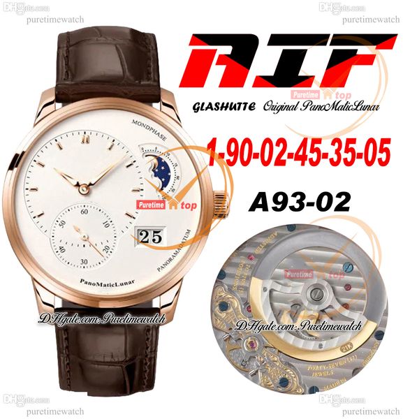 aif panomaticlunar moonphase a93-02 automatic mens watch rose gold white dial black leather strap super version edition herrenuhr reloj homb, Slivery;brown
aif panomaticlunar moonphase a93-02 automatic mens watch rose gold white dial black leather strap super version edition herrenuhr reloj homb, Slivery;brown