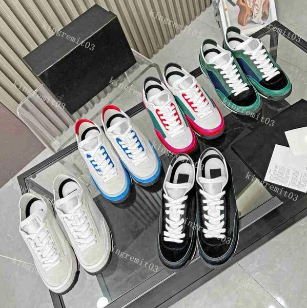 designer shoes calfskin casual shoe women suede trainer calf leather sneakers patchwork mesh panda shoes solid color lace-up outdoor, Black
designer shoes calfskin casual shoe women suede trainer calf leather sneakers patchwork mesh panda shoes solid color lace-up outdoor, Black