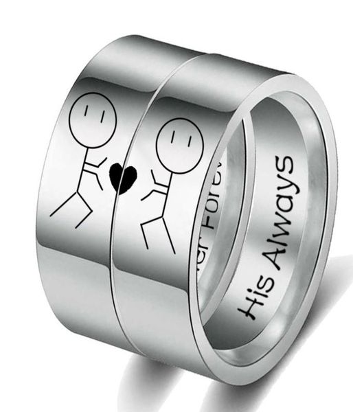his always her forever couple ring simple wedding engagement lovers rings valentine039s present1485203, Silver
his always her forever couple ring simple wedding engagement lovers rings valentine039s present1485203, Silver