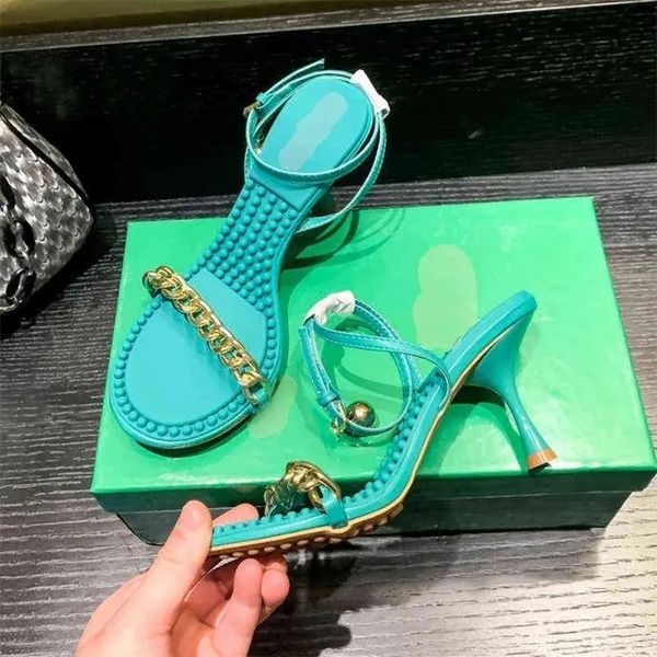 european style women's open-toe stiletto sandals for women small chain strap heels beach, Black
european style women's open-toe stiletto sandals for women small chain strap heels beach, Black