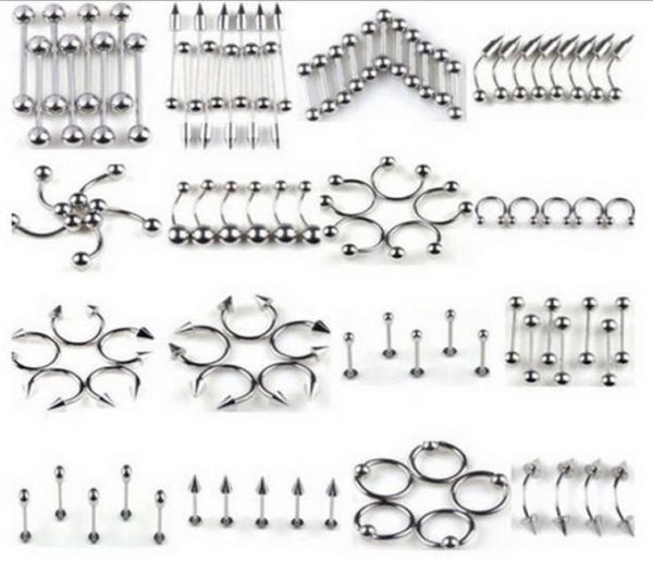 316l stainless steel navel tongue lip nails nose screws nipple ear eyebrow rings studs multipurpose body piercing jewelry mixed 4445714, Silver
316l stainless steel navel tongue lip nails nose screws nipple ear eyebrow rings studs multipurpose body piercing jewelry mixed 4445714, Silver