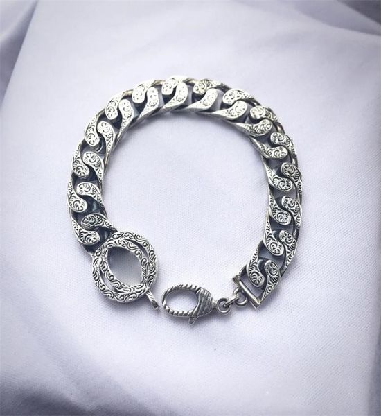 luxury designer bracelets retro silver women and mens thick link chain lovers couple bracelet wedding gift fashion classic jewelry7551531, Black
luxury designer bracelets retro silver women and mens thick link chain lovers couple bracelet wedding gift fashion classic jewelry7551531, Black