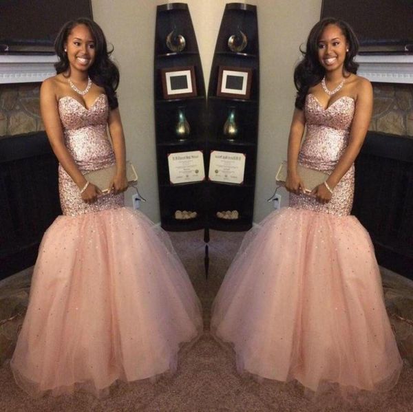 2017 african blush pink sequin mermaid prom dresses crystal sweetheart tulle trumpet train floor length formal evening celebrity p3816018, Black
2017 african blush pink sequin mermaid prom dresses crystal sweetheart tulle trumpet train floor length formal evening celebrity p3816018, Black