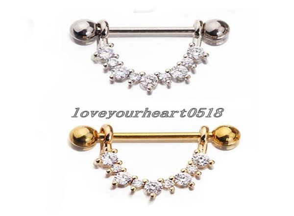 stainless steel inlaid zircon breast rings nipple piercing jewelry nipple bar ring barbell body pircing women accessories6416986, Silver
stainless steel inlaid zircon breast rings nipple piercing jewelry nipple bar ring barbell body pircing women accessories6416986, Silver