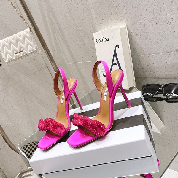 aquazzura love satin rhinestones crystal sandals stiletto heels .5cm women's luxury designers genuine leather outsole evening party s, Black
aquazzura love satin rhinestones crystal sandals stiletto heels .5cm women's luxury designers genuine leather outsole evening party s, Black