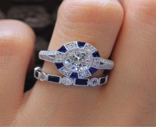 yhamni fashion promise rings set blue zircon cz 925 sterling silver anniversary wedding band rings for women gift jewelry rz6708800313, Slivery;golden
yhamni fashion promise rings set blue zircon cz 925 sterling silver anniversary wedding band rings for women gift jewelry rz6708800313, Slivery;golden