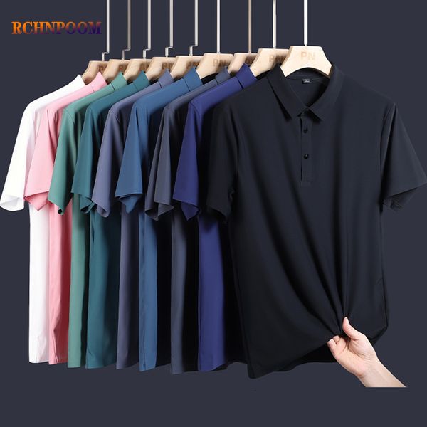 men's polos grade summer solid color polo shirts men lapel business casual short sleeve men brand fashion ice silk no traces t-shirt 23, White;black
men's polos grade summer solid color polo shirts men lapel business casual short sleeve men brand fashion ice silk no traces t-shirt 23, White;black