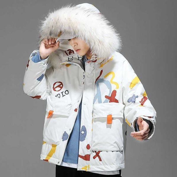 autumn and winter hooded thick fur collar down coat, graffiti printed pattern youthful vitality, men and women, warm and comfortable and fas, Black
autumn and winter hooded thick fur collar down coat, graffiti printed pattern youthful vitality, men and women, warm and comfortable and fas, Black