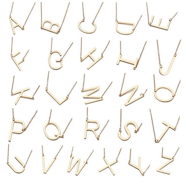 vintage gold color 26 initial letter choker necklace for women personalized az pendant necklace summer jewelry8073600, Silver
vintage gold color 26 initial letter choker necklace for women personalized az pendant necklace summer jewelry8073600, Silver