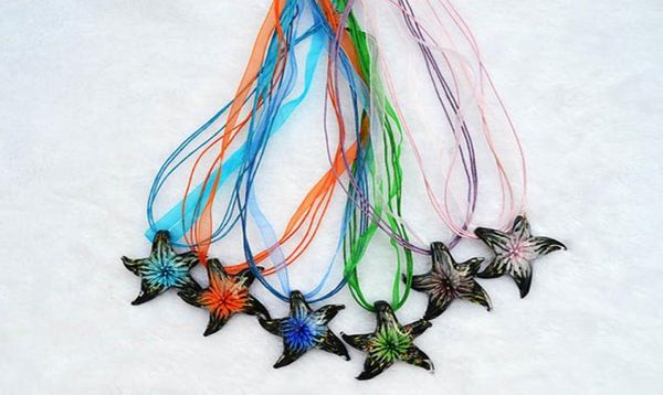 fashion whole 6color necklaces handmade murano lampwork glass mix color inner flower starfish pendants necklace8788562, Silver
fashion whole 6color necklaces handmade murano lampwork glass mix color inner flower starfish pendants necklace8788562, Silver