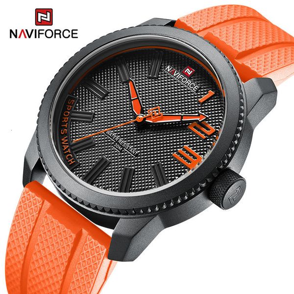 wristwatches naviforce style silicone strap male quartz watches fashion casual waterproof for men relogio masculino 230712, Slivery;brown
wristwatches naviforce style silicone strap male quartz watches fashion casual waterproof for men relogio masculino 230712, Slivery;brown
