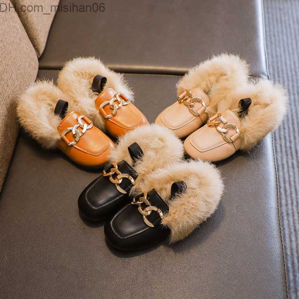 slippers new autumn winter girls' shoes warm cotton plush fluffy fur children's shoe laces metal chain boys' apartment childr, Black
slippers new autumn winter girls' shoes warm cotton plush fluffy fur children's shoe laces metal chain boys' apartment childr, Black