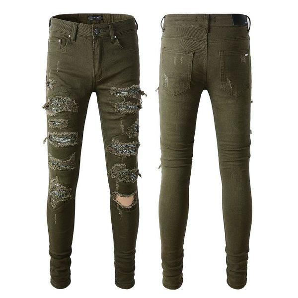 designer jeans mens denim embroidery pants fashion holes trouser us size 28-40 hip hop distressed zipper trousers for male #01, Blue
designer jeans mens denim embroidery pants fashion holes trouser us size 28-40 hip hop distressed zipper trousers for male #01, Blue