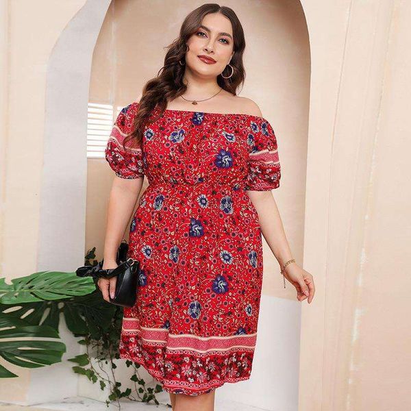 selling bohemian red printed dress plump girls off neck loose large size skirt, Black;gray
selling bohemian red printed dress plump girls off neck loose large size skirt, Black;gray