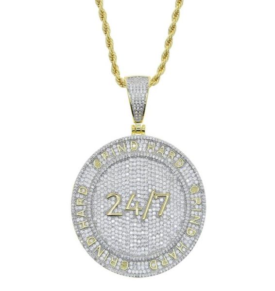 drop ship hip hop penadnt necklace with gold plated engraved letter grind hard with full cubic zircon paved round charm punk style1260795, Silver
drop ship hip hop penadnt necklace with gold plated engraved letter grind hard with full cubic zircon paved round charm punk style1260795, Silver