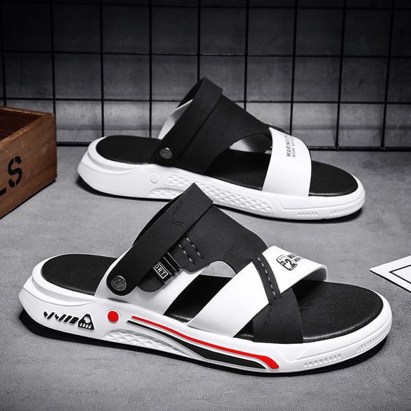 slippers sandals men's summer leisure odor proof and wear-resistant beach slippers men's driving dual-purpose non slip slippers 23, Black
slippers sandals men's summer leisure odor proof and wear-resistant beach slippers men's driving dual-purpose non slip slippers 23, Black