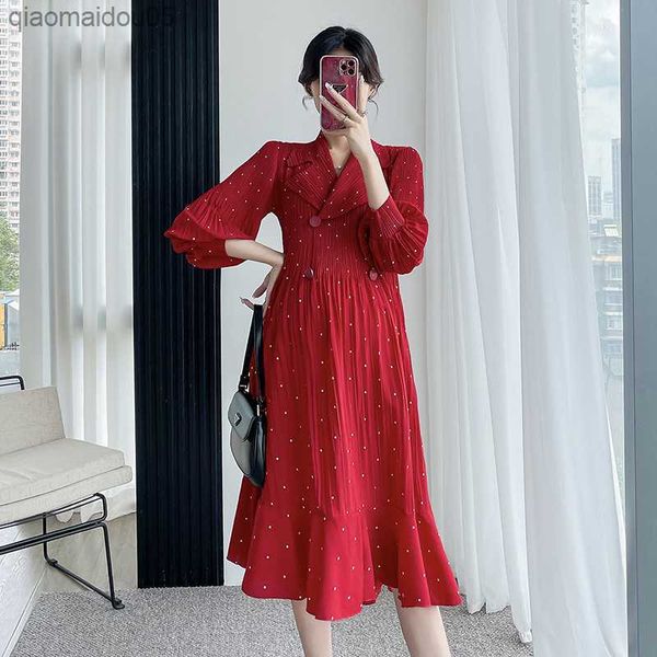 maternity clothes spring autumn new fashion double breasted pleated elegant formal red polka dot long sleeves pregnancy dress l230712, White
maternity clothes spring autumn new fashion double breasted pleated elegant formal red polka dot long sleeves pregnancy dress l230712, White