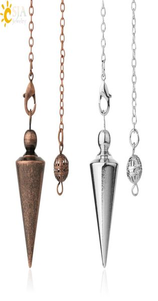 csja cone metal pendulum for wicca antique copper goldcolor spiritual pendulo radiestesia healing pendule jewelry g3365982506, Silver
csja cone metal pendulum for wicca antique copper goldcolor spiritual pendulo radiestesia healing pendule jewelry g3365982506, Silver