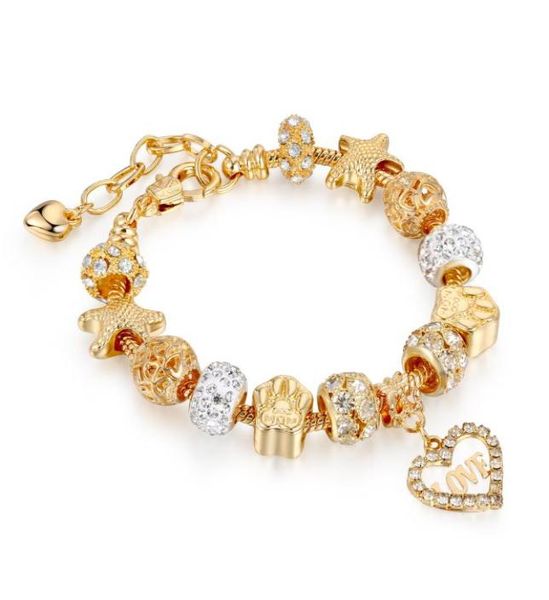 gold love crystal charms bracelets women fashion jewelry valentine gift5851893, Golden;silver
gold love crystal charms bracelets women fashion jewelry valentine gift5851893, Golden;silver