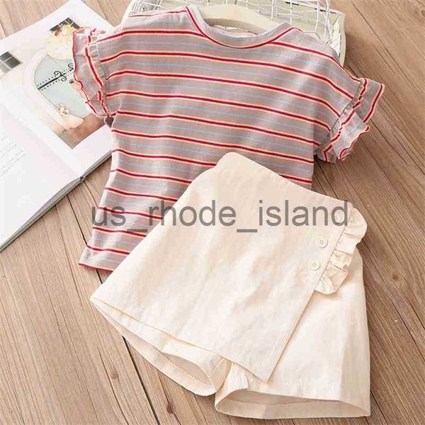 t-shirts summer fashion 2 3 4 5 6 7 8 9 10 years cotton fly short sleeve striped t-shirt+shorts 2 pieces sets for kids baby girls 210701 x07, Blue
t-shirts summer fashion 2 3 4 5 6 7 8 9 10 years cotton fly short sleeve striped t-shirt+shorts 2 pieces sets for kids baby girls 210701 x07, Blue