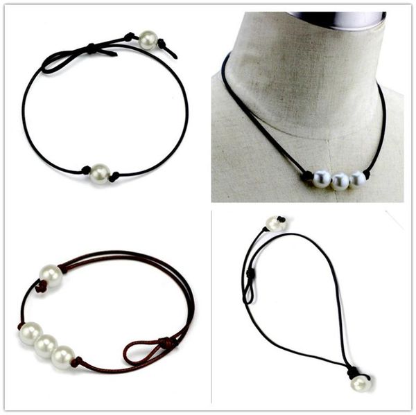 women fashion chokers pearl necklace jewelry handmade leather rope pearl pendant necklace imitation natural freshwater pearl neckl3014162, Silver
women fashion chokers pearl necklace jewelry handmade leather rope pearl pendant necklace imitation natural freshwater pearl neckl3014162, Silver