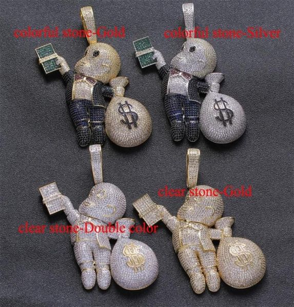5 colors large size brass cz stone cartoon men money bag pendant hip hop necklace jewelry blingbling iced out cn044 22817890, Silver
5 colors large size brass cz stone cartoon men money bag pendant hip hop necklace jewelry blingbling iced out cn044 22817890, Silver