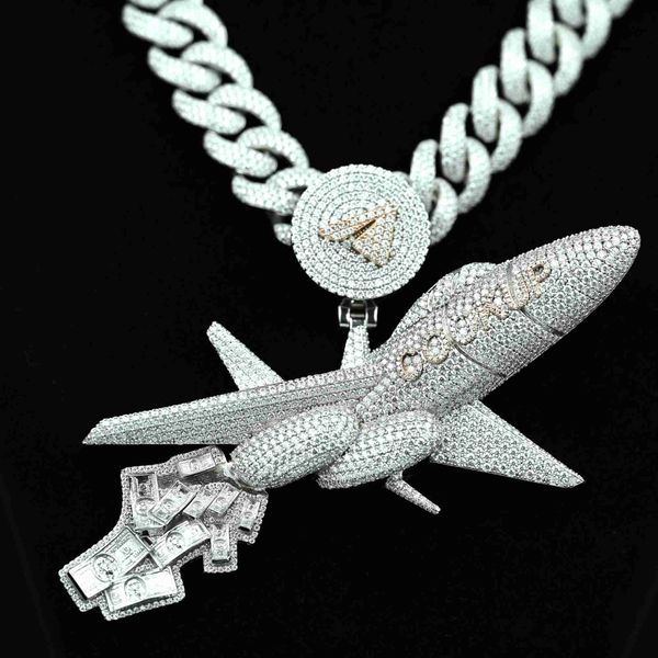 custom vvs moissanite hip hop pendant necklace set - big rapper diamond chain pendant with double row cuban link chain - various, Silver
custom vvs moissanite hip hop pendant necklace set - big rapper diamond chain pendant with double row cuban link chain - various, Silver
