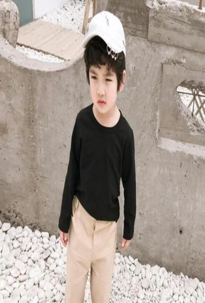 2019 in the fall new style boys and girls pure color long sleeve tshirt fashion children clothes1200480, White;black
2019 in the fall new style boys and girls pure color long sleeve tshirt fashion children clothes1200480, White;black
