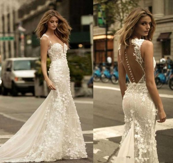 berta sheer mesh lace mermaid wedding dresses tulle applique 3d floral wedding bridal gowns with buttons8653312, White
berta sheer mesh lace mermaid wedding dresses tulle applique 3d floral wedding bridal gowns with buttons8653312, White
