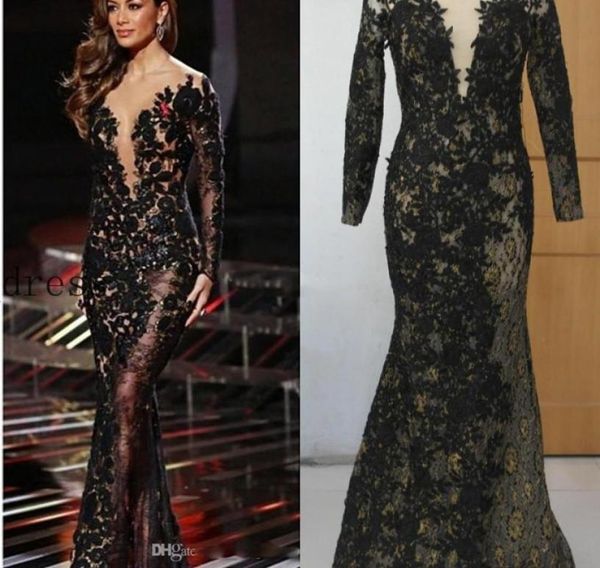 2016 celebrity evening dresses black applique with gold thread scoop 34 long sleeve mermaid sweep train prom dresses real picture3001325, Black;red
2016 celebrity evening dresses black applique with gold thread scoop 34 long sleeve mermaid sweep train prom dresses real picture3001325, Black;red