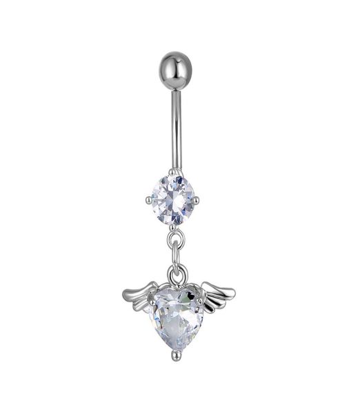 d0617 heart zircon belly navel ring clear 8mm shape 14 ga 10mm length3160772, Silver
d0617 heart zircon belly navel ring clear 8mm shape 14 ga 10mm length3160772, Silver