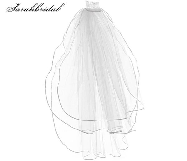 4 colors bridal veils with comb 3t tulle ribbon edge wedding accessories shoulder length veils in stock 110542132433, Black
4 colors bridal veils with comb 3t tulle ribbon edge wedding accessories shoulder length veils in stock 110542132433, Black
