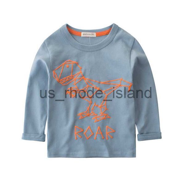 t-shirts biniduckling dinosaur print boys long sleeve t-shirts children kids autumn clothes pure cotton blue tees for kids boys y0121 x0714
t-shirts biniduckling dinosaur print boys long sleeve t-shirts children kids autumn clothes pure cotton blue tees for kids boys y0121 x0714