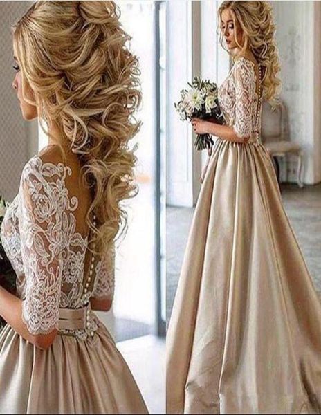 2020 new vintage lace stain champagne wedding dresses half sleeve sheer neck covered botton dubai arabic bridal gown real ph1268881, White
2020 new vintage lace stain champagne wedding dresses half sleeve sheer neck covered botton dubai arabic bridal gown real ph1268881, White