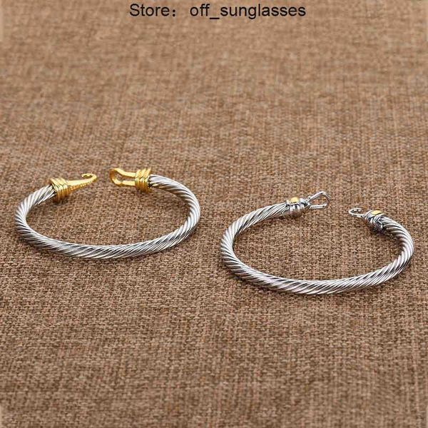 silver twisted cuff bangle fashion men bracelets charm bracelet hook 5mm wire woman designer cable mens jewelry exquisite simple accessories, Black
silver twisted cuff bangle fashion men bracelets charm bracelet hook 5mm wire woman designer cable mens jewelry exquisite simple accessories, Black