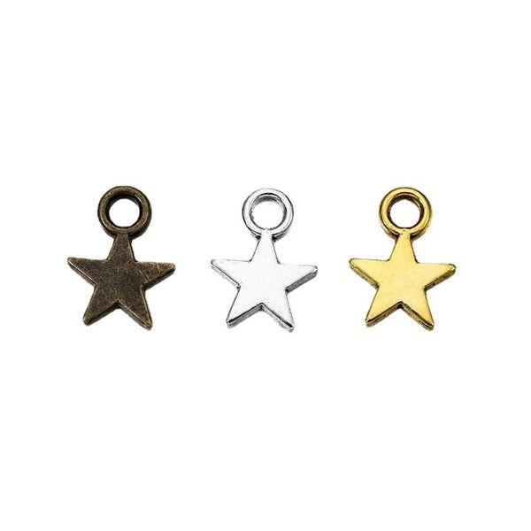 9mm star bead charm gold silver plated small pendant for diy bracelet necklace earring jewelry making alloy 100pcs, Bronze;silver
9mm star bead charm gold silver plated small pendant for diy bracelet necklace earring jewelry making alloy 100pcs, Bronze;silver