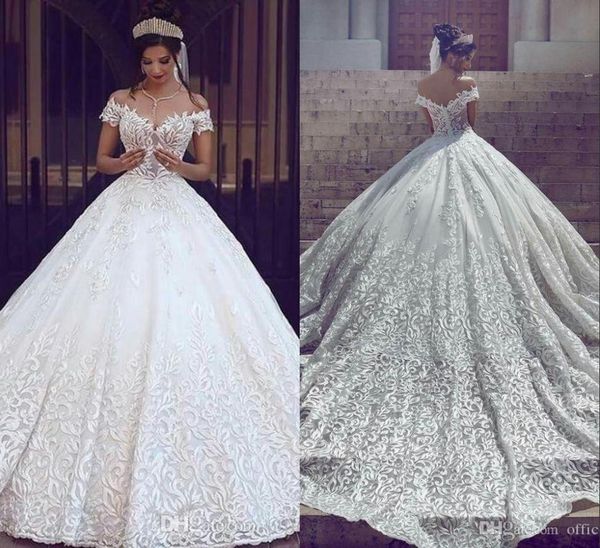 2023 new vintage lace a line wedding dresses off the shoulder short sleeves applique sweep train bridal gowns custom made2744501, White
2023 new vintage lace a line wedding dresses off the shoulder short sleeves applique sweep train bridal gowns custom made2744501, White