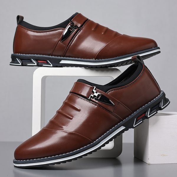 men's casual leather shoes slip-on light comfortable mens driving flats men outdoor sports shoe eu sizes 39-48, Black
men's casual leather shoes slip-on light comfortable mens driving flats men outdoor sports shoe eu sizes 39-48, Black