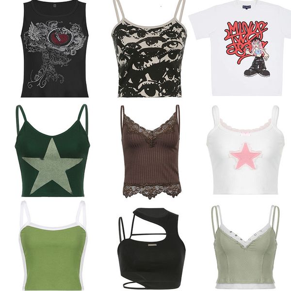 women's tanks camis vintage 2000s clothes minus two y2k corset crop cyber baby tee gothic aesthetic grunge fairy core 90s ropa summer 2, White
women's tanks camis vintage 2000s clothes minus two y2k corset crop cyber baby tee gothic aesthetic grunge fairy core 90s ropa summer 2, White