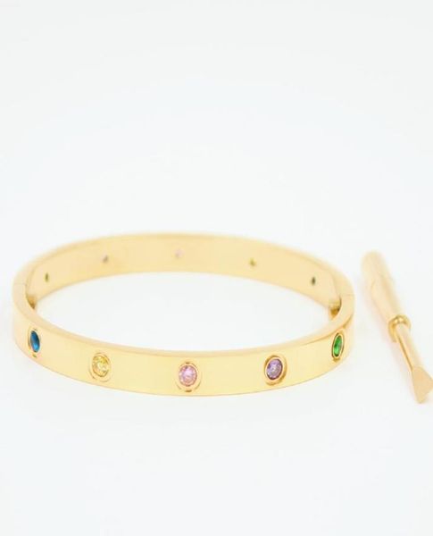 brand luxury cuff love bracelets bangles multicolor ten zircon inlaid gold fashion party classic style couple bracelet4553490, White
brand luxury cuff love bracelets bangles multicolor ten zircon inlaid gold fashion party classic style couple bracelet4553490, White