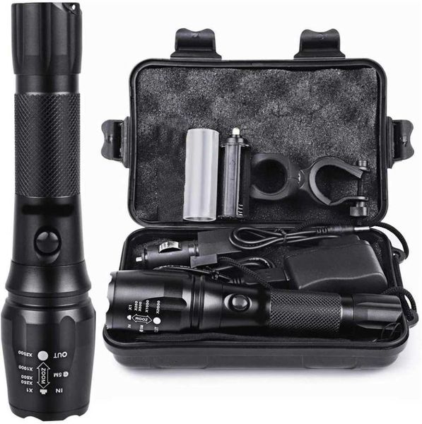 15000lm super powerful led flashlight rechargeable tactical torch 5 modes zoomable bicycle light for camping outdoor hiking 2106083138817
15000lm super powerful led flashlight rechargeable tactical torch 5 modes zoomable bicycle light for camping outdoor hiking 2106083138817