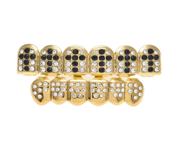 new gold plated iced out black hip hop teeth for mouth grillz caps bottom grill set vampire teeth jewelry7266973
new gold plated iced out black hip hop teeth for mouth grillz caps bottom grill set vampire teeth jewelry7266973