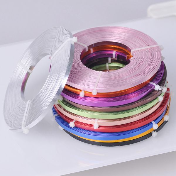 shoe parts accessories 10metersroll 5x1mm 12colors flat aluminum soft metal wire for jewelry making diy crafts cord 230712, White;pink
shoe parts accessories 10metersroll 5x1mm 12colors flat aluminum soft metal wire for jewelry making diy crafts cord 230712, White;pink
