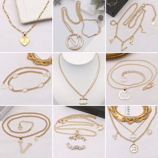 20 styles brand designer letter pendant necklaces for women girl four leaf clover flower crystal necklace chains 18k silver gold plated wedd
20 styles brand designer letter pendant necklaces for women girl four leaf clover flower crystal necklace chains 18k silver gold plated wedd