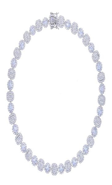 41cm goth chains tennis necklace zirconia stones chain necklaces for women engagement wedding party choker jewelry accessory hallo1982307, Silver
41cm goth chains tennis necklace zirconia stones chain necklaces for women engagement wedding party choker jewelry accessory hallo1982307, Silver