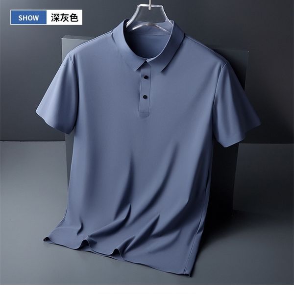 men's polos ice silk traceless t shirt light business solid color half sleeve smooth breathable polo shirt 230712, White;black
men's polos ice silk traceless t shirt light business solid color half sleeve smooth breathable polo shirt 230712, White;black