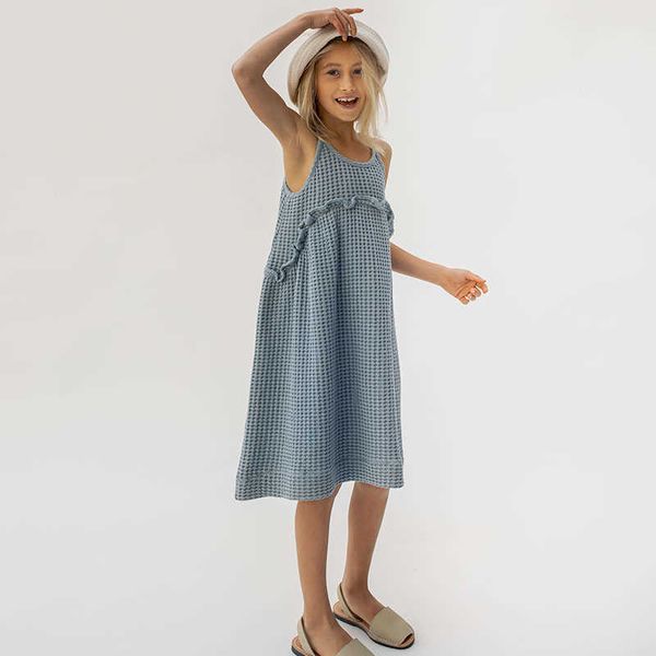 girl's dresses girls waffle sleeveless dress 2023 summer new teen girl beach holiday spaghetti strap dress with frill tz100hkd230712, Red;yellow
girl's dresses girls waffle sleeveless dress 2023 summer new teen girl beach holiday spaghetti strap dress with frill tz100hkd230712, Red;yellow