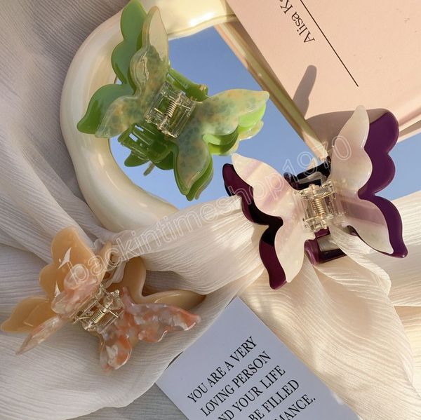acetate hair claw sweet fairy butterfly hairpin tie-dye colored styling tools barrettes for women hair accessories, Slivery;white
acetate hair claw sweet fairy butterfly hairpin tie-dye colored styling tools barrettes for women hair accessories, Slivery;white