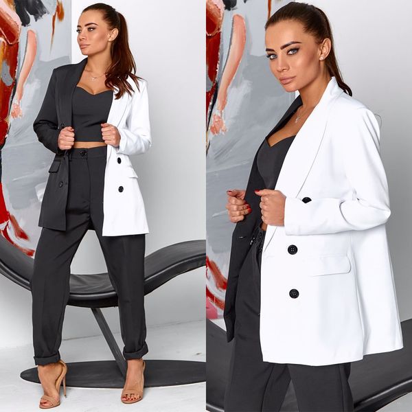 women custom made tuxedos color matching lady blazer suits female high waist pants celebrity show wear 2 pieces, Black;red
women custom made tuxedos color matching lady blazer suits female high waist pants celebrity show wear 2 pieces, Black;red