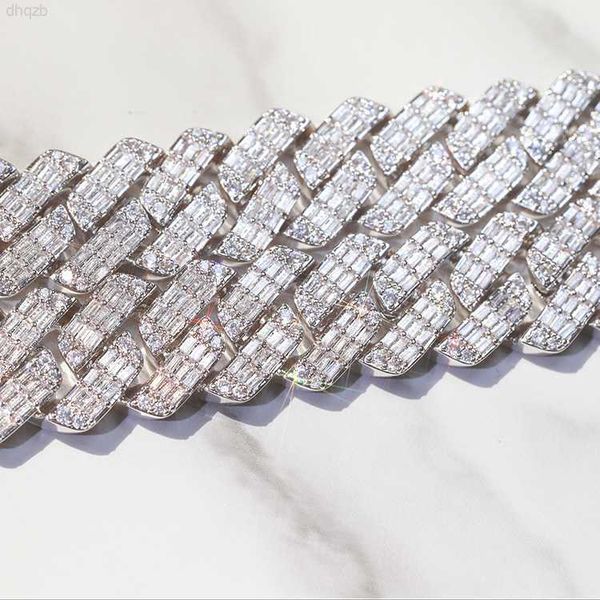 luxury heavy 19mm wide baguette moissanite with gra certificate cuban link chain, Silver
luxury heavy 19mm wide baguette moissanite with gra certificate cuban link chain, Silver